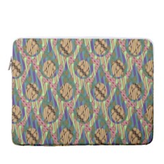 Tribal Background Boho Batik 15  Vertical Laptop Sleeve Case With Pocket