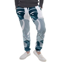 Monstera Leaves Background Men s Jogger Sweatpants by anzea