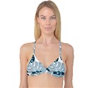 Monstera Leaves Background Reversible Tri Bikini Top View1