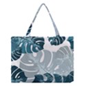 Monstera Leaves Background Medium Tote Bag View1