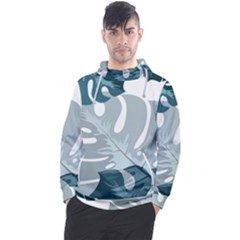 Monstera Leaves Background Men s Pullover Hoodie