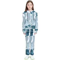 Monstera Leaves Background Kids  Tracksuit