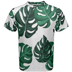 Illustrations Monstera Leafes Men s Cotton T-shirt by anzea