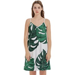 Illustrations Monstera Leafes Mini Camis Dress With Pockets by anzea