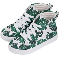 Illustrations Monstera Leafes Kids  Hi-top Skate Sneakers