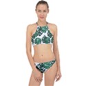 Illustrations Monstera Leafes Halter Bikini Set View1