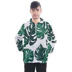 Illustrations Monstera Leafes Men s Half Zip Pullover