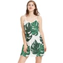 Illustrations Monstera Leafes Summer Frill Dress View1