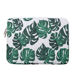 Illustrations Monstera Leafes 14  Vertical Laptop Sleeve Case With Pocket by anzea