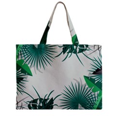 Illustrations Foliage Background Border Zipper Mini Tote Bag by anzea