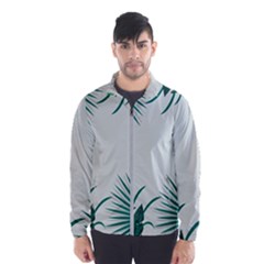 Illustrations Foliage Background Border Men s Windbreaker