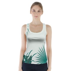 Illustrations Foliage Background Border Racer Back Sports Top