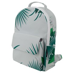 Illustrations Foliage Background Border Flap Pocket Backpack (small)