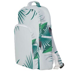 Illustrations Foliage Background Border Double Compartment Backpack