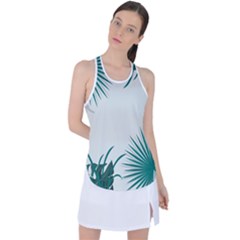 Illustrations Foliage Background Border Racer Back Mesh Tank Top