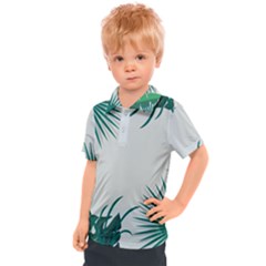 Illustrations Foliage Background Border Kids  Polo T-shirt