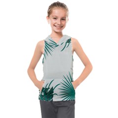 Illustrations Foliage Background Border Kids  Sleeveless Hoodie