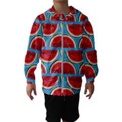 Illustrations Watermelon Texture Pattern Kids  Hooded Windbreaker