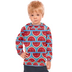 Illustrations Watermelon Texture Pattern Kids  Hooded Pullover