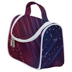 Illustrations Space Purple Satchel Handbag by anzea