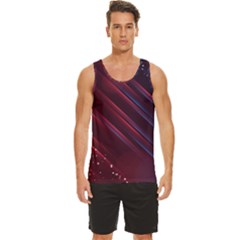 Illustrations Space Purple Men s Wide Collar Tank Top by anzea