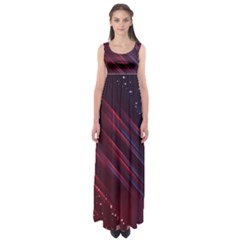 Illustrations Space Purple Empire Waist Maxi Dress by anzea