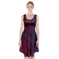 Illustrations Space Purple Racerback Midi Dress