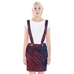 Illustrations Space Purple Braces Suspender Skirt