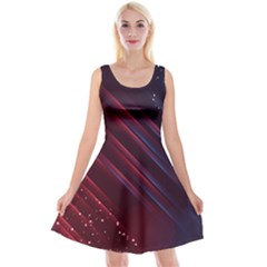 Illustrations Space Purple Reversible Velvet Sleeveless Dress by anzea