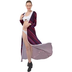 Illustrations Space Purple Maxi Chiffon Beach Wrap