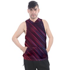 Illustrations Space Purple Men s Sleeveless Hoodie