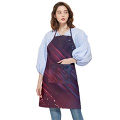 Illustrations Space Purple Pocket Apron by anzea