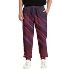 Illustrations Space Purple Men s Elastic Waist Pants