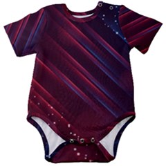 Illustrations Space Purple Baby Short Sleeve Bodysuit by anzea