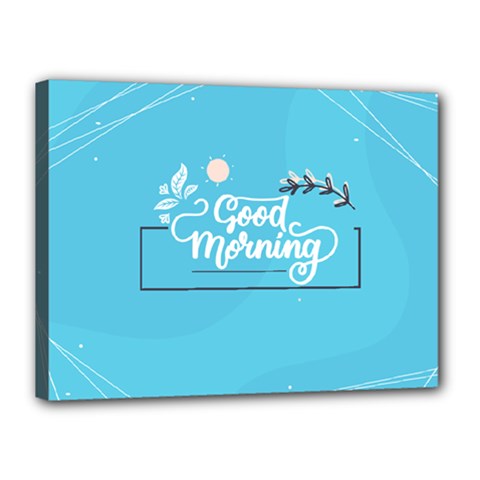 Background Good Morning Canvas 16  X 12  (stretched) by anzea