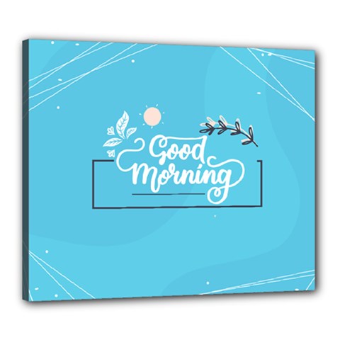 Background Good Morning Canvas 24  X 20  (stretched) by anzea