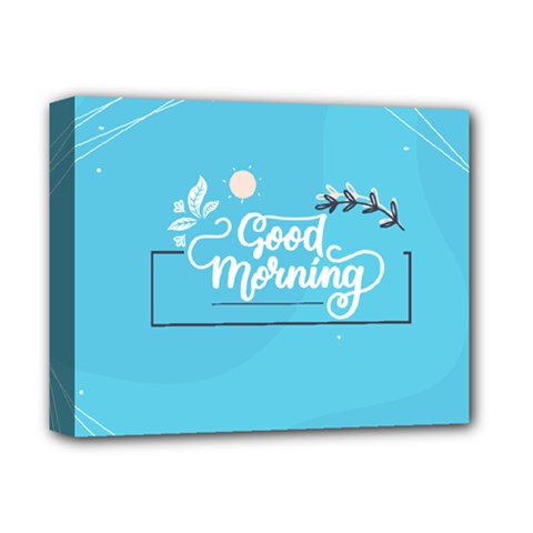 Background Good Morning Deluxe Canvas 14  X 11  (stretched) by anzea