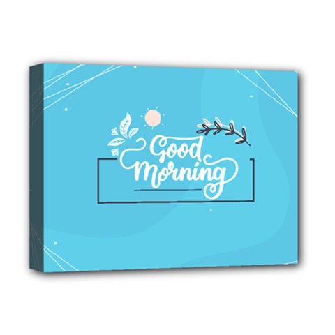 Background Good Morning Deluxe Canvas 16  X 12  (stretched)  by anzea