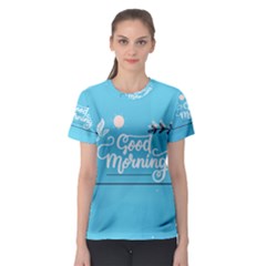 Background Good Morning Women s Sport Mesh T-shirt