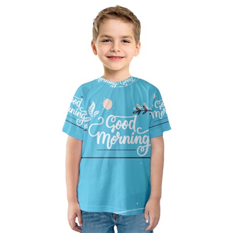 Background Good Morning Kids  Sport Mesh T-shirt by anzea