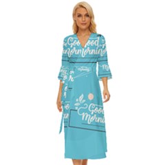 Background Good Morning Midsummer Wrap Dress by anzea