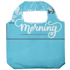 Background Good Morning Foldable Grocery Recycle Bag