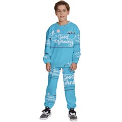 Background Good Morning Kids  Sweatshirt Set