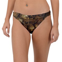 Skull Texture Vintage Band Bikini Bottoms