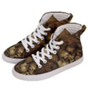 Skull Texture Vintage Men s Hi-Top Skate Sneakers View2