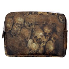 Skull Texture Vintage Make Up Pouch (medium)