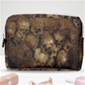 Skull Texture Vintage Make Up Pouch (Medium) View1