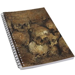 Skull Texture Vintage 5 5  X 8 5  Notebook