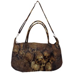 Skull Texture Vintage Removable Strap Handbag by anzea