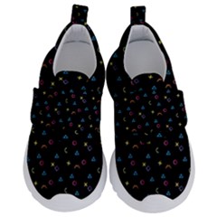 Abstract Texture Kids  Velcro No Lace Shoes